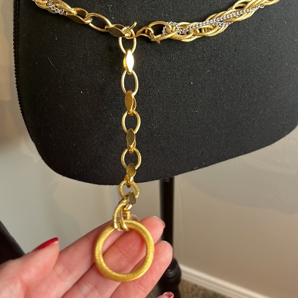 5/$25 Women’s Gold Metal Rope chain belt - Picture 3 of 5